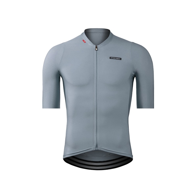 Alde Metalic Short Sleeve Jersey Etxeondo Man Gris Perla