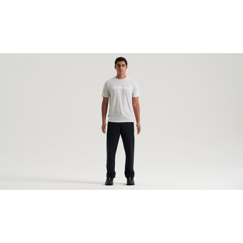Wordmark Short Sleeve T-Shirt Specialized Men Dove Grey