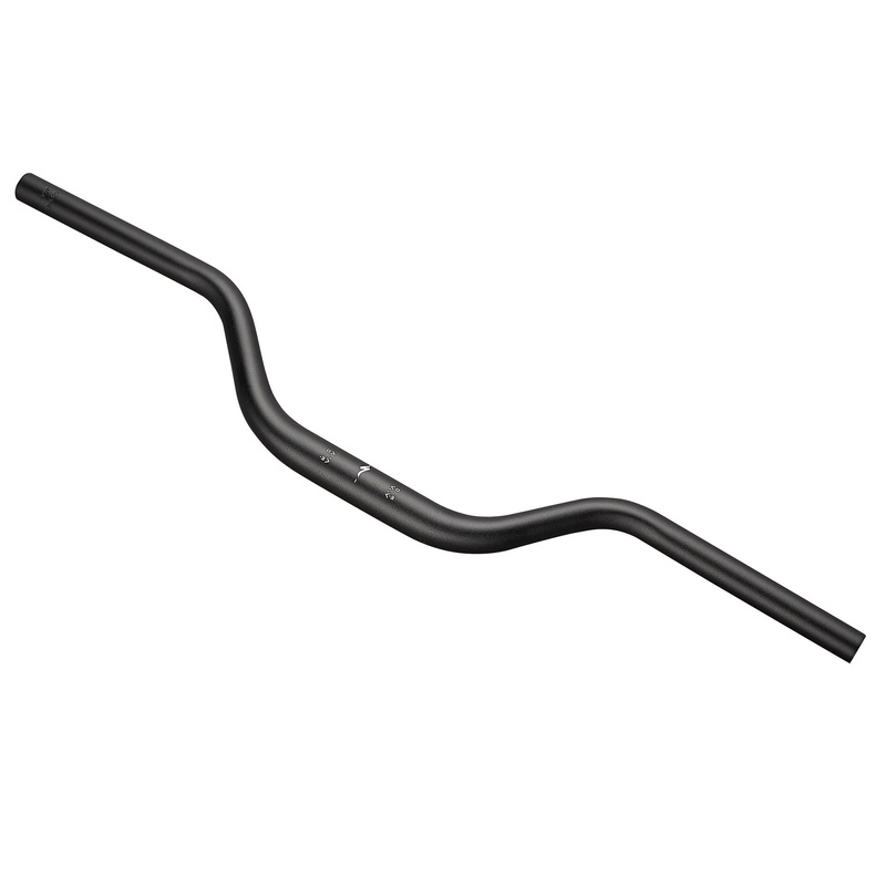 BAR Kids Mini Rise Handlebar 25.4mm 580mm Width Alloy 60mm Rise/5 Deg Backsweep 19mm Diameter At Grip Mount