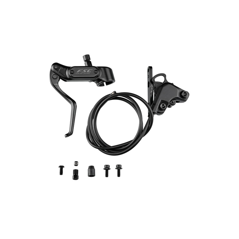 BRK Tektro Tkd-123 Front Disc Hydraulic 1000mm Hose 2-Piston Flat Mount Caliper W/Flow-Set Control Lever