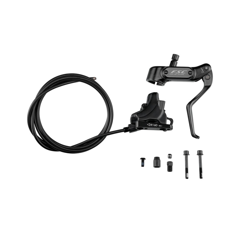 BRK Tektro Tkd-123 Rear Disc Hydraulic 1700mm Hose 2-Piston Flat Mount Caliper W/Flow-Set Control Lever