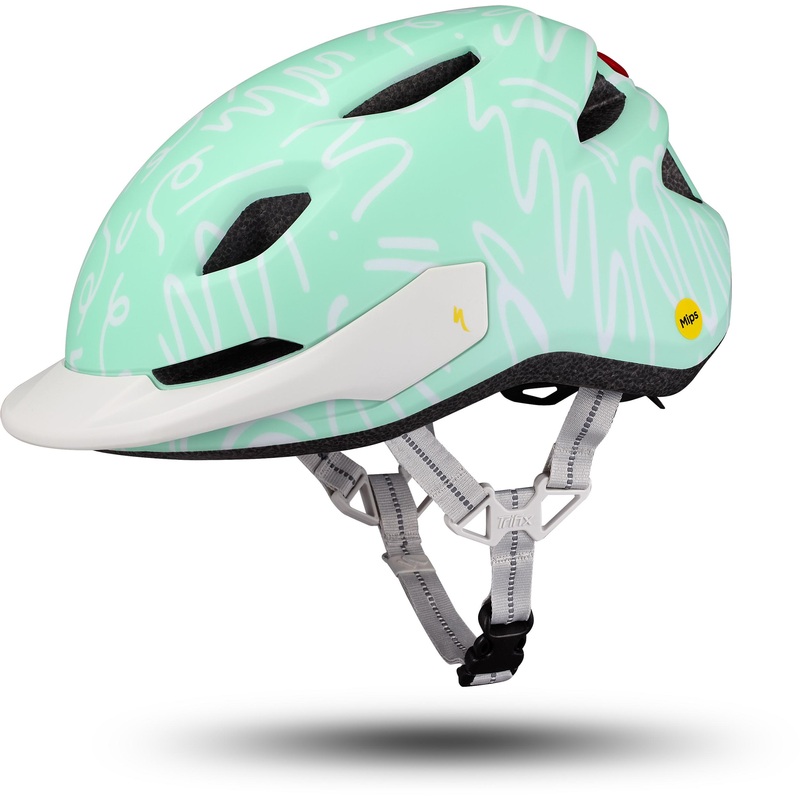 Shuffle 2 Led Cycling Helmet Child Specialized Dune White Graphic
