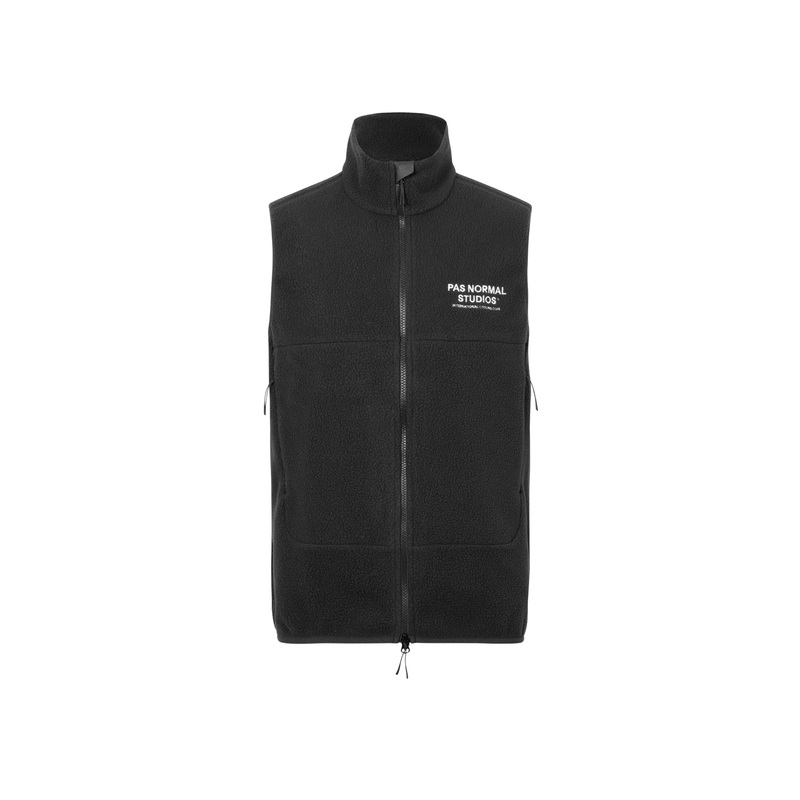 Pas Normal Studios Off-Race Fleece Unisex Gilet Black