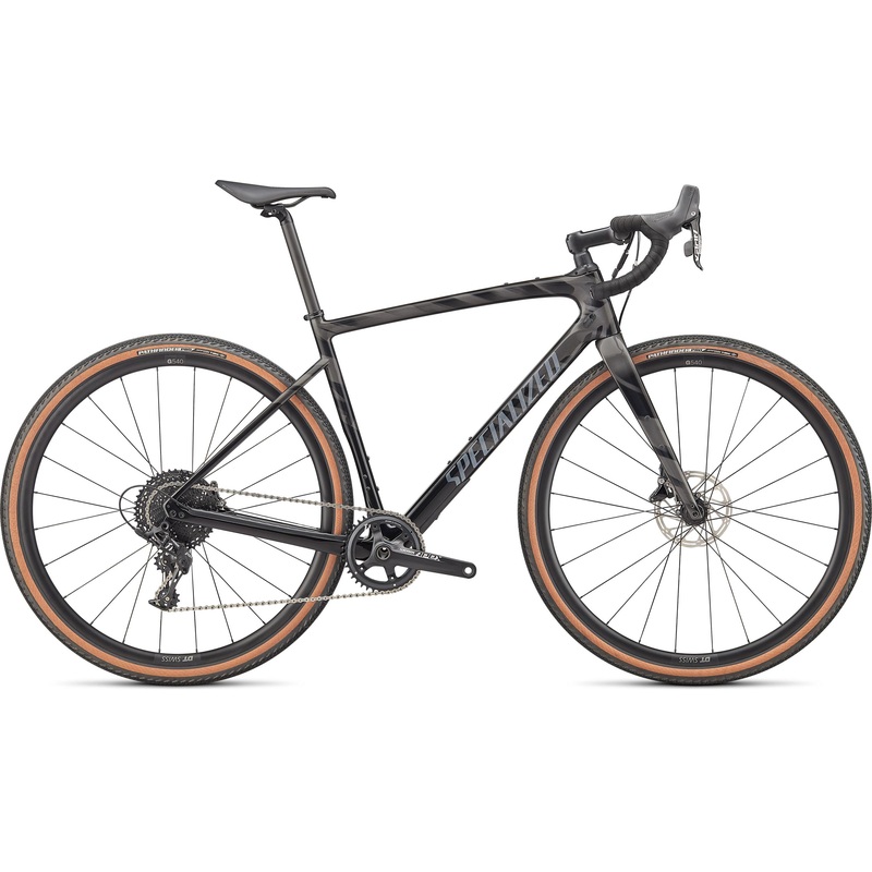 Test Bike Diverge Sport Carbone Specialized 2022 Gloss Smoke/Noir/Transparent/Chrome/Wild