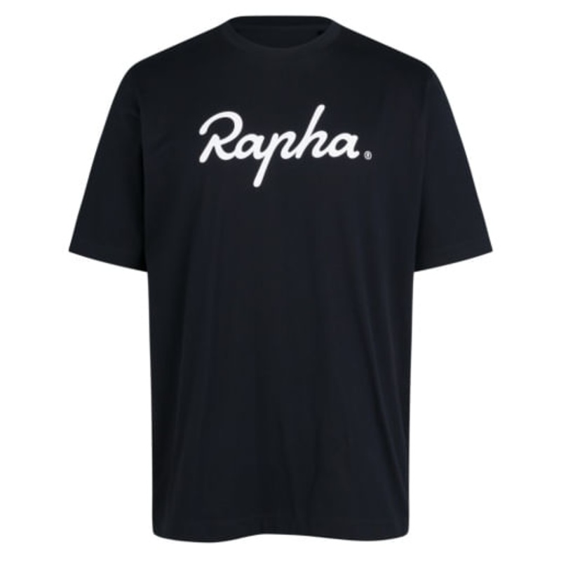 Rapha Men’s Large Logo Cotton T-Shirt Black/Black
