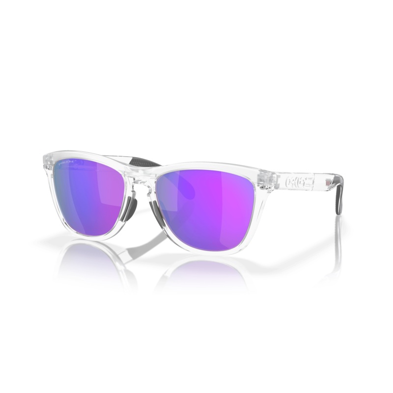 Frogskins Sunglasses Oakley Matte Clear Prizm Lens Violet