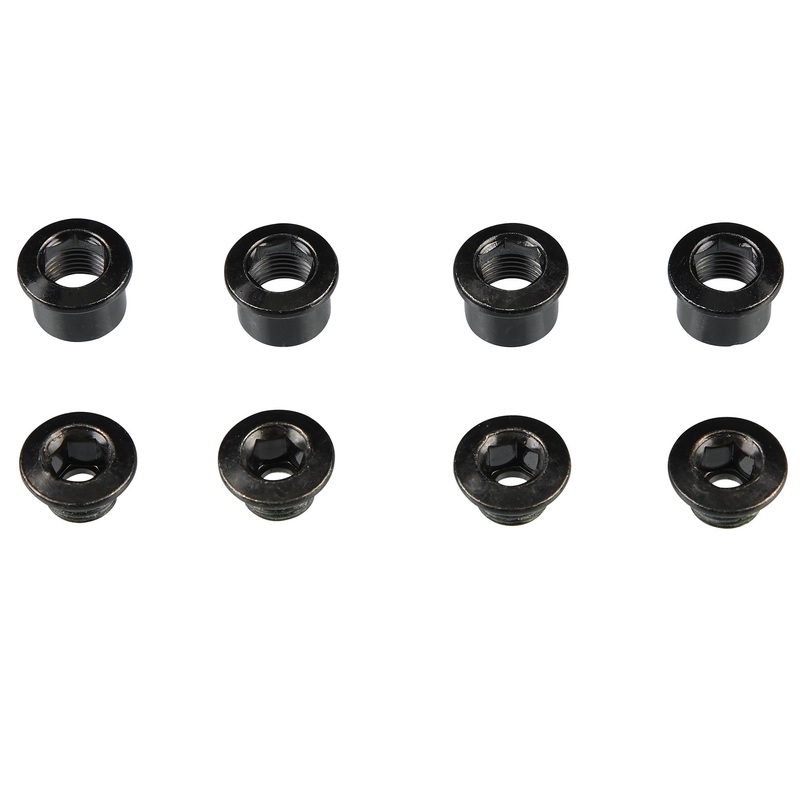 BLT Chainring Bolts&Nuts For Gates Belt Drive Chainring 5mm Hex Head M8x0.75px4.5mm Steel 4 Pcs