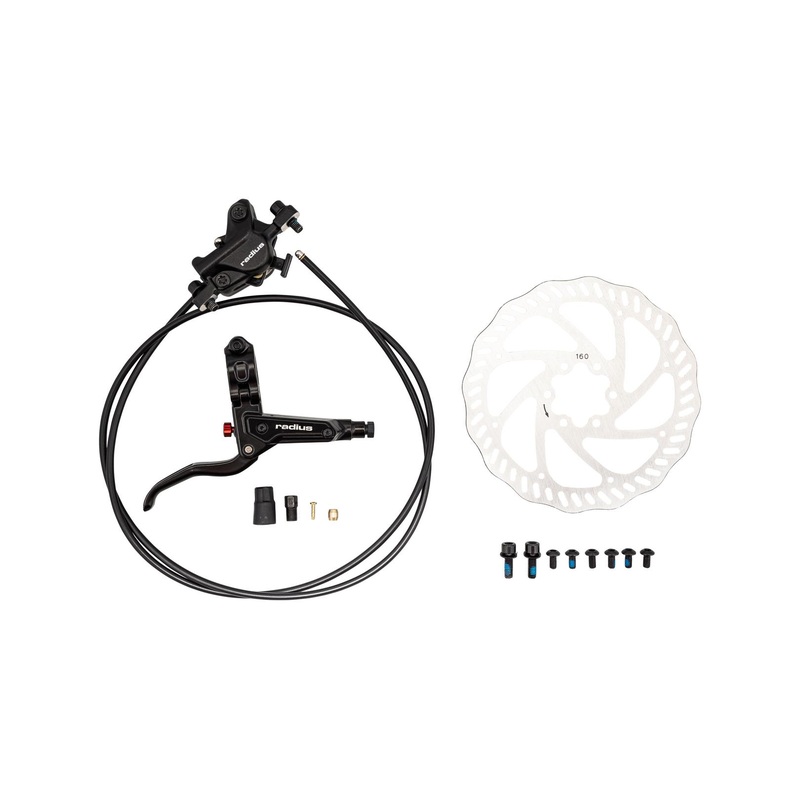BRK Radius BH-M850 Left 1200mm J-Kit Disc Hydraulic Post Mount Flat Bar Lever w/Reach Adjustment w/160mm 6-bolt Rotor Specialized