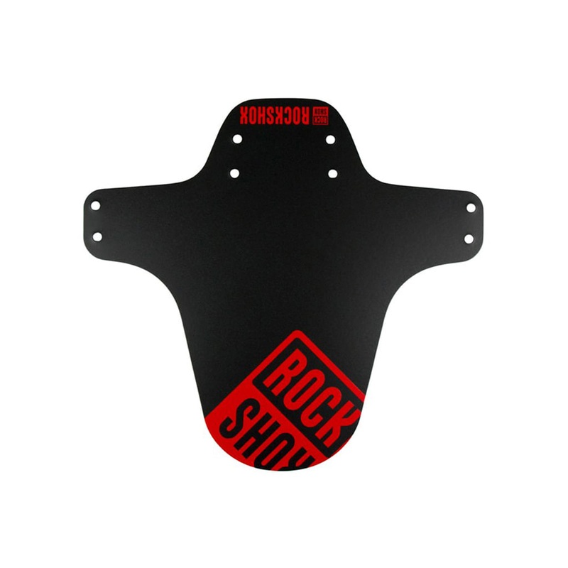 Rockshox MTB mudguards in rust red