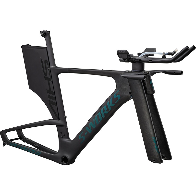 Shiv S-Works LTD Cuadro Specialized 2024 Gloss Black Nearly Black Smoke Granite Teal