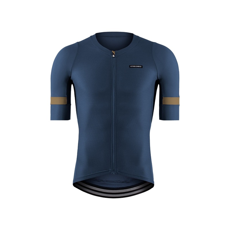 Mendi Etxeondo Men’s Short Sleeve Jersey Petrol/Brown