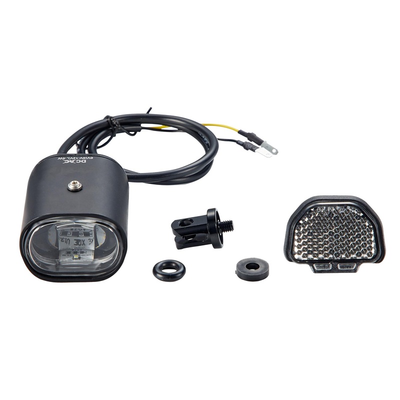 LGT Front Lezyne Hecto E65 210 Lumens/12V Stem Mounted w/Faston Connectors