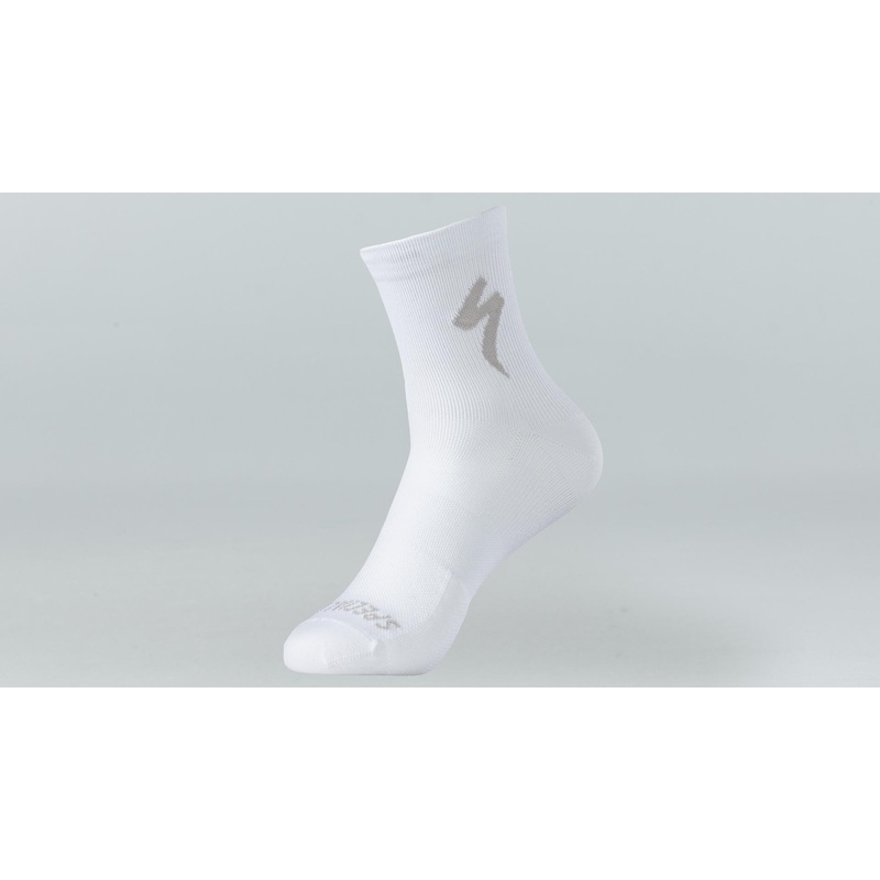 Soft Air Mid Logo Sock Specialized Blanco