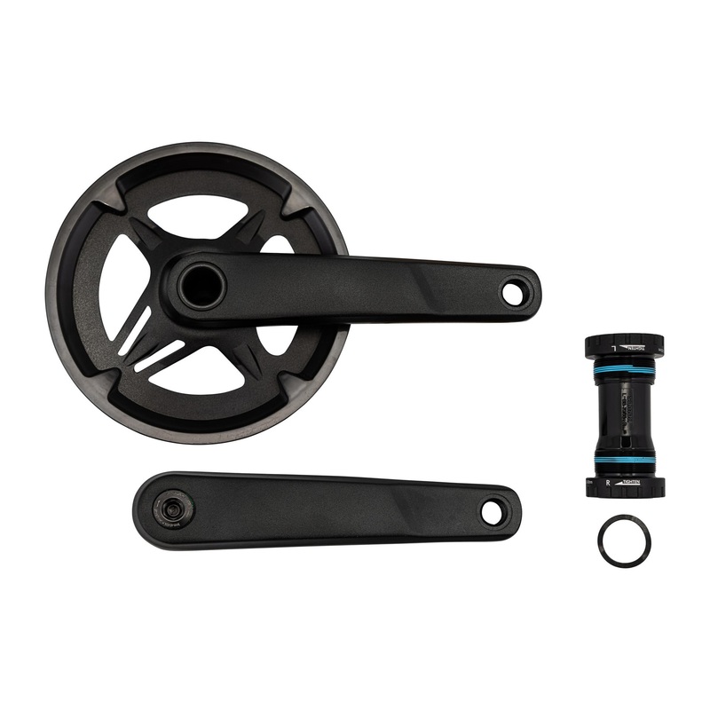 CRK Samox 175mm Crankset Alloy BSA 24mm Spindle 40T Riveted Ring 1×11 Spd w/BB And CG (GAC29 017NAP C45)