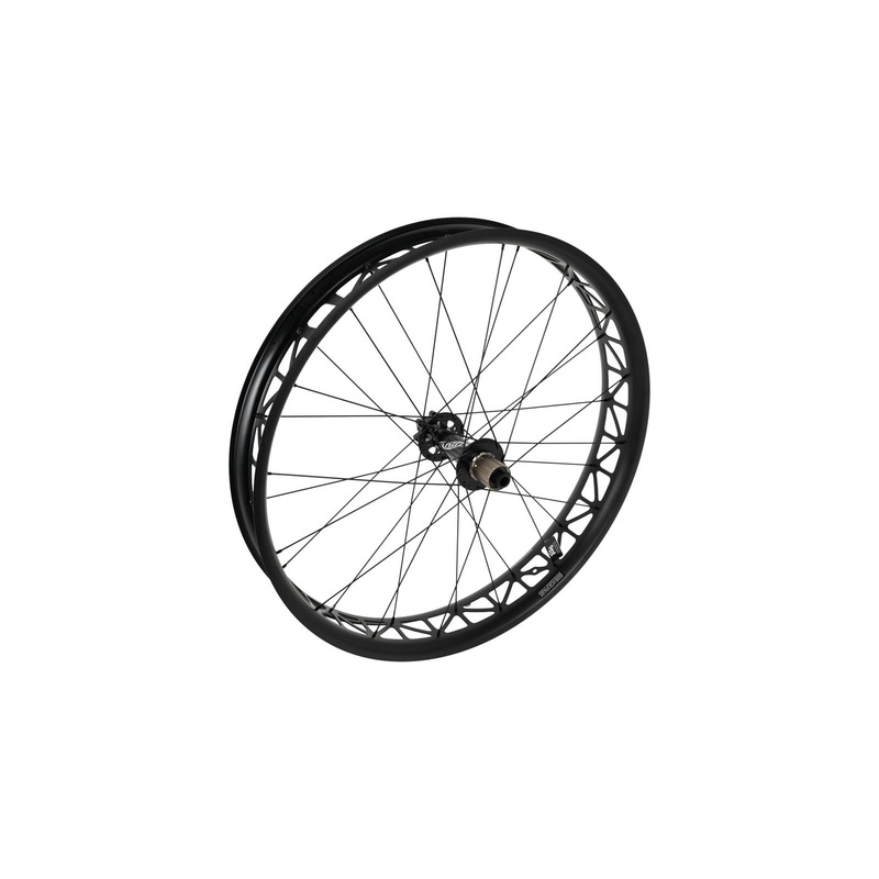 WHL Fatboy 26LN Rear Alloy TA 12X197mm Disc 6 Bolt 32H Shimano Hg 10 Spd Freehub (No Rim Strip) Black