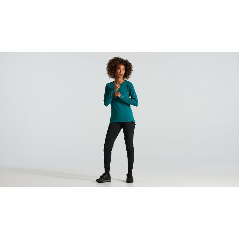 Maillot Manga Larga Trail Specialized Mujer Tropical Teal Spray