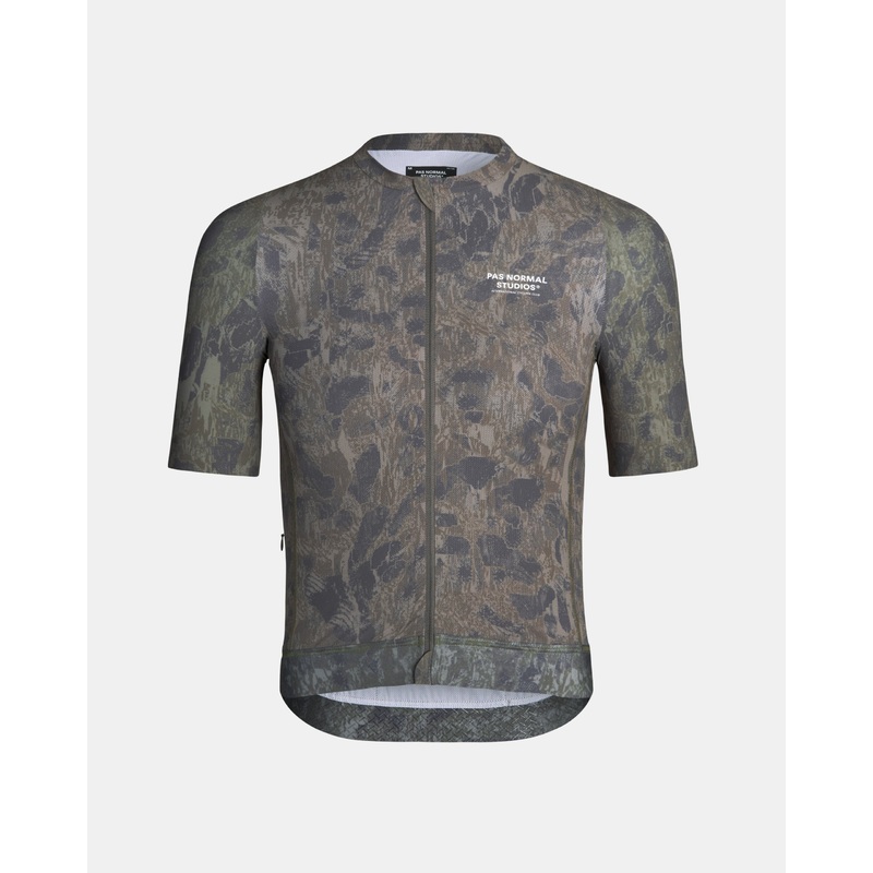Solitude Late Drop Short Sleeve Jersey Pas Normal Studios Men’s Deep Grey