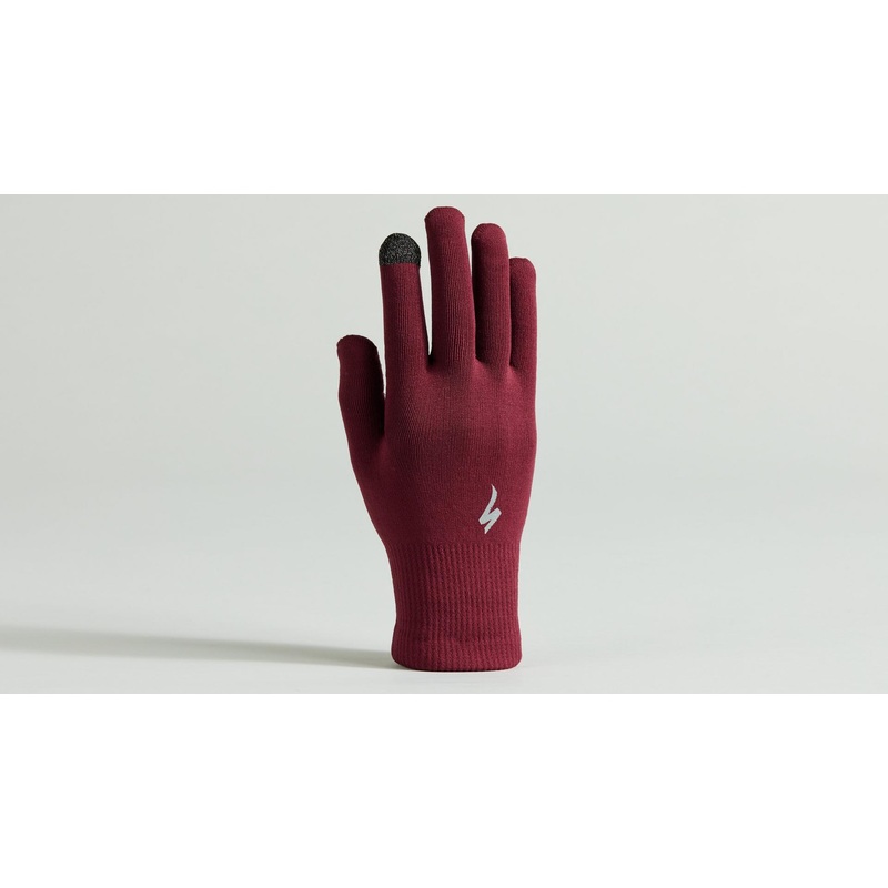 Thermal Knit Guantes Largos Specialized Maroon