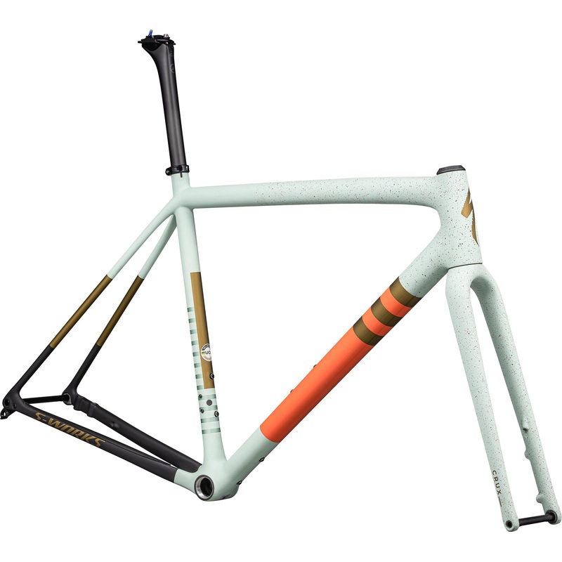Crux S-Works Frameset Specialized 2024 Gloss White Sage/Cactus Bloom/Midnight Shadow Speckle