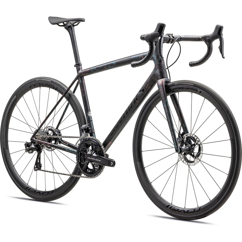 Aethos S-Works 2023 DI2 Gloss Obsidian/Lapis-Abalone Organic Color Run/Obsidian