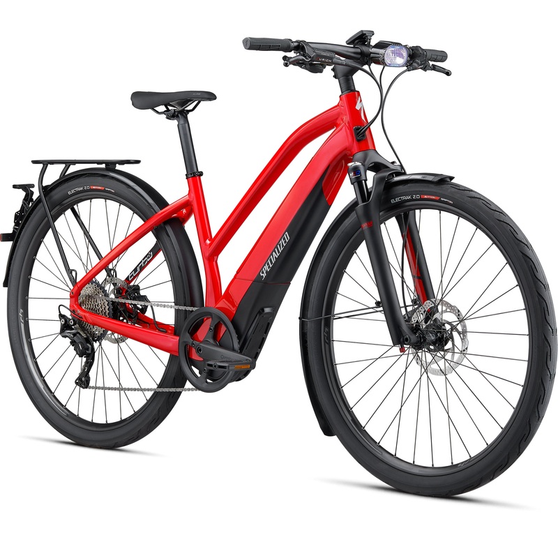 Turbo Vado 6.0 ST Electric Bicycle Road Specialized Flo Red W-Blue Ghost Pearl