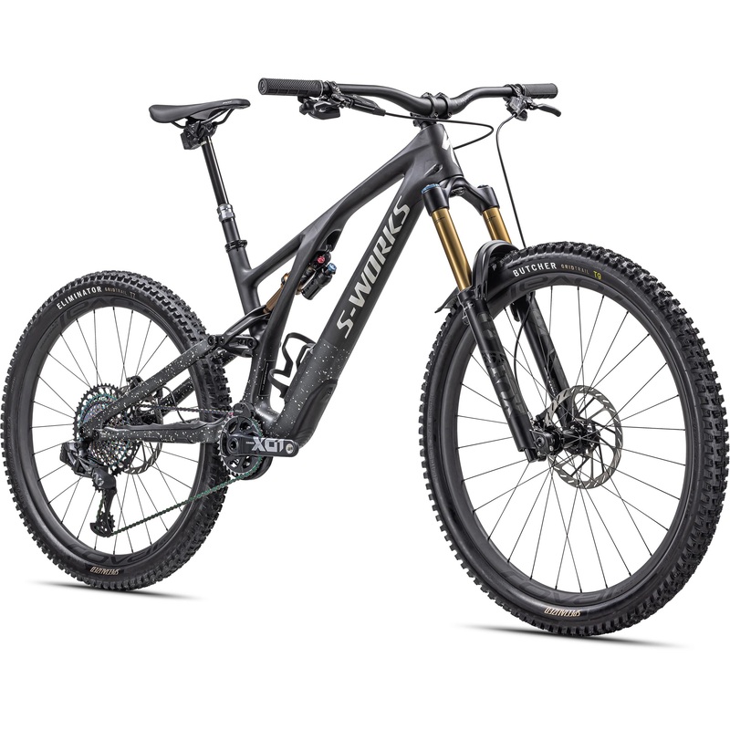 Stumpjumper Evo S-Works Specialized 2023 Satin Carbon/Brushed Liquid Black Metal/Limestone/Brushed Chrome