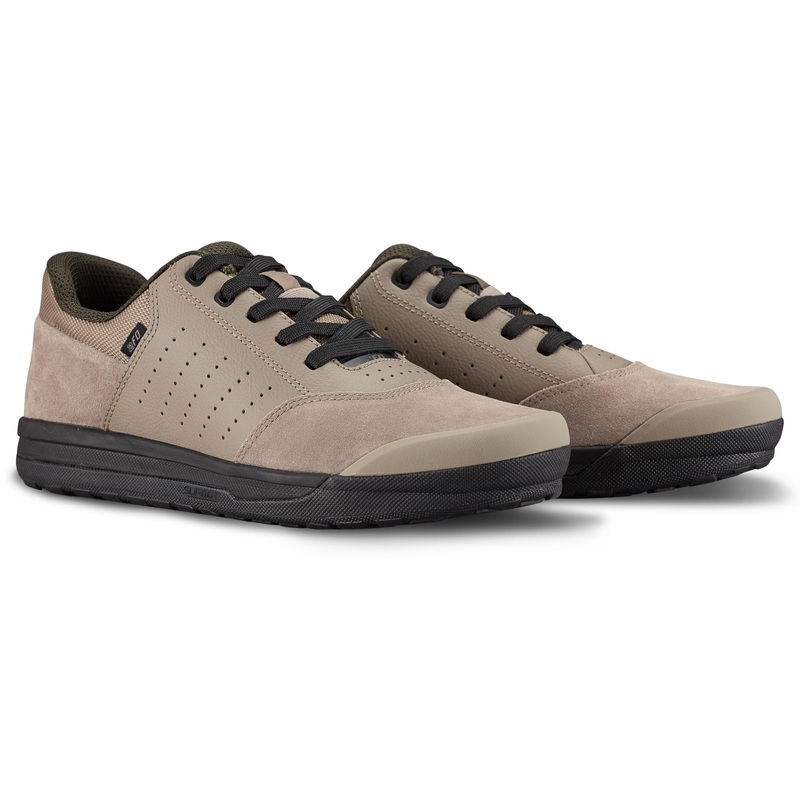2FO Roost Flat Suede Zapatillas Mtb Specialized 2023 Taupe/Dove Grey/Dark Moss Green