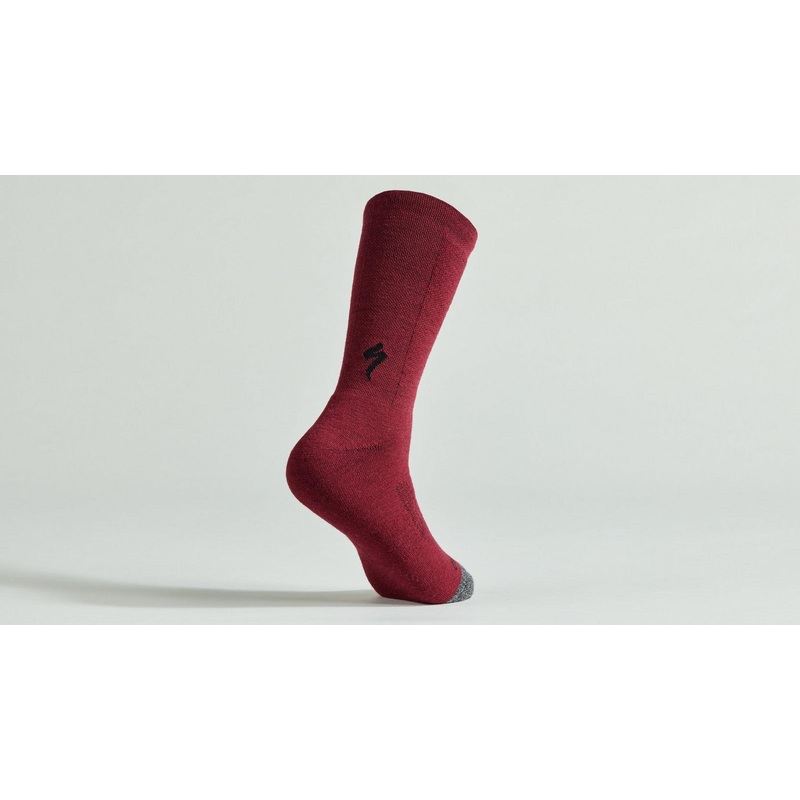 Merino Deep Winter Tall Calcetines Specialized Maroon