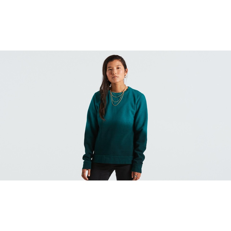 Legacy Spray Crewneck Long Sleeve Sweatshirt Specialized Women’s Tropical Teal