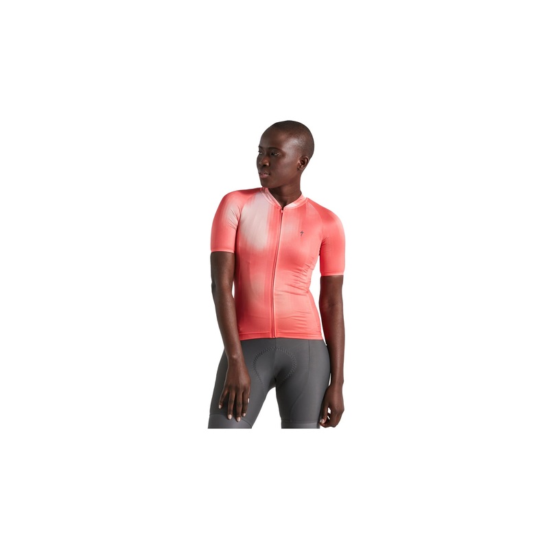 SL Air Distortion Maillot Manga Corta Specialized Mujer Vivid Coral