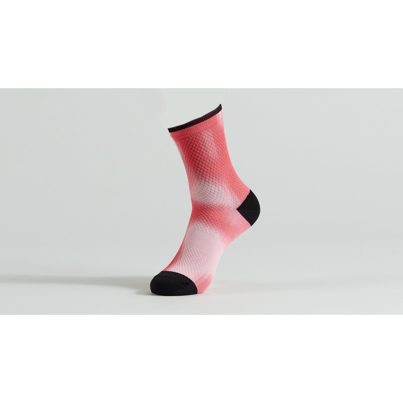 Soft Air Mid Calcetines Specialized Vivid Coral Distortion