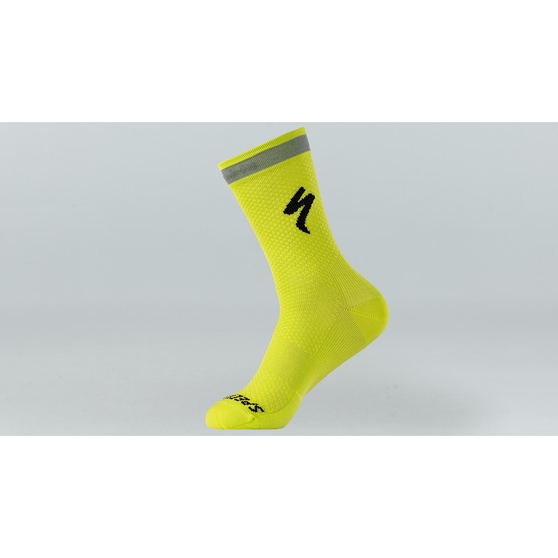 Soft Air Reflective Calcetines Altos Specialized Hyper Verde
