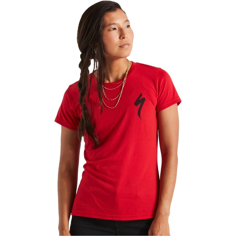 S-Logo Short Sleeve T-Shirt Specialized Woman Flo Red