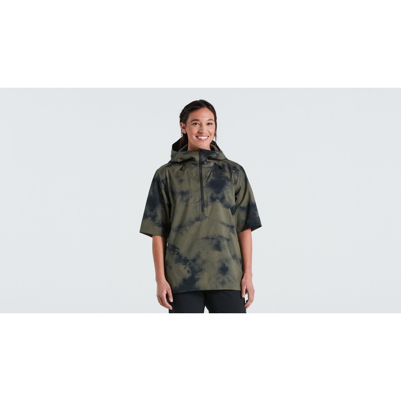 Altered Trail Anorak Rain Short Sleeve Specialized Oak Green
