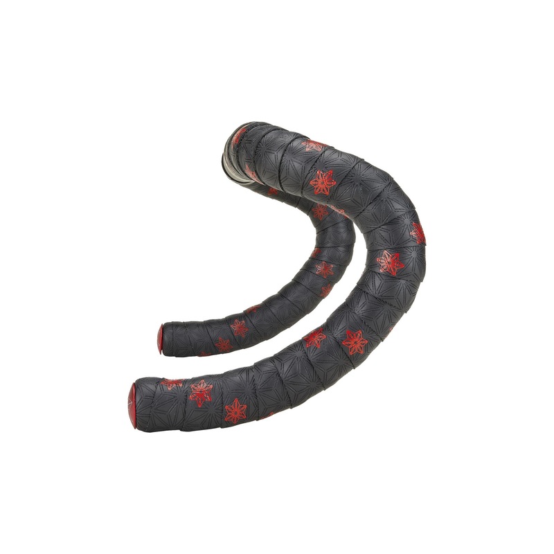 Supacaz Super Sticky Kush Galaxy Tape Specialized Red Print/Ano Red Plugs