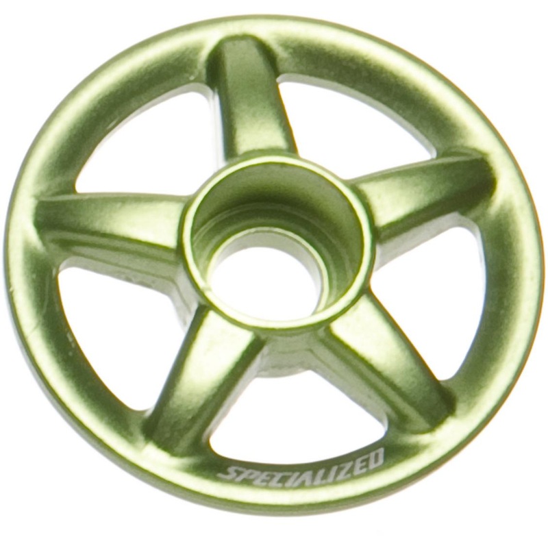 Anodized Wagon Wheel Top Cap Specialized Green