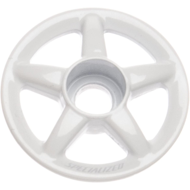Anodized Wagon Wheel Top Cap Specialized White