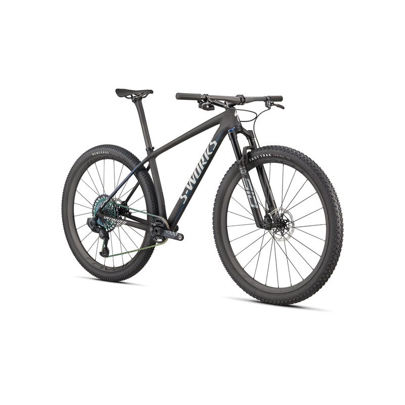 Epic HT S-Works Specialized 2022 Satin Carbon/Color Run Blue Murano Pearl/Gloss Chrome Foil Logos