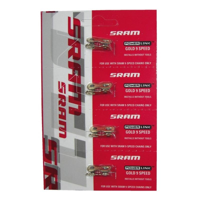 Chain Connector Sram Powerlink 9s Gold 4pcs