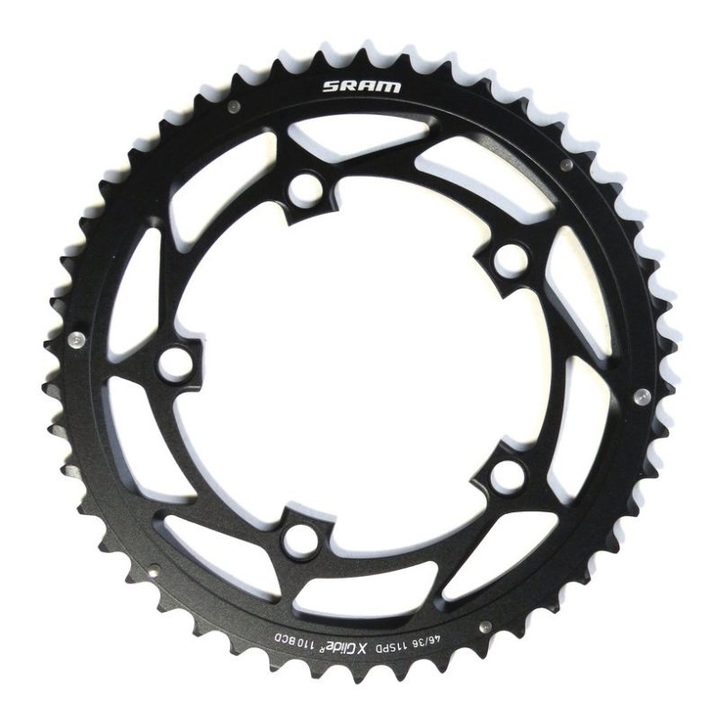 Chainring Sram Road BB30/GXP X-Glide Yaw BCD 110 5mm Offset 11s Black