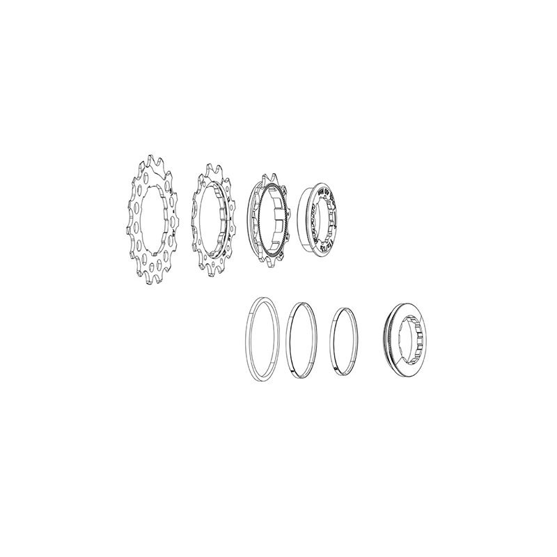 Crowns Kit Sram Cassette PG-1210/1230 11/13/15t