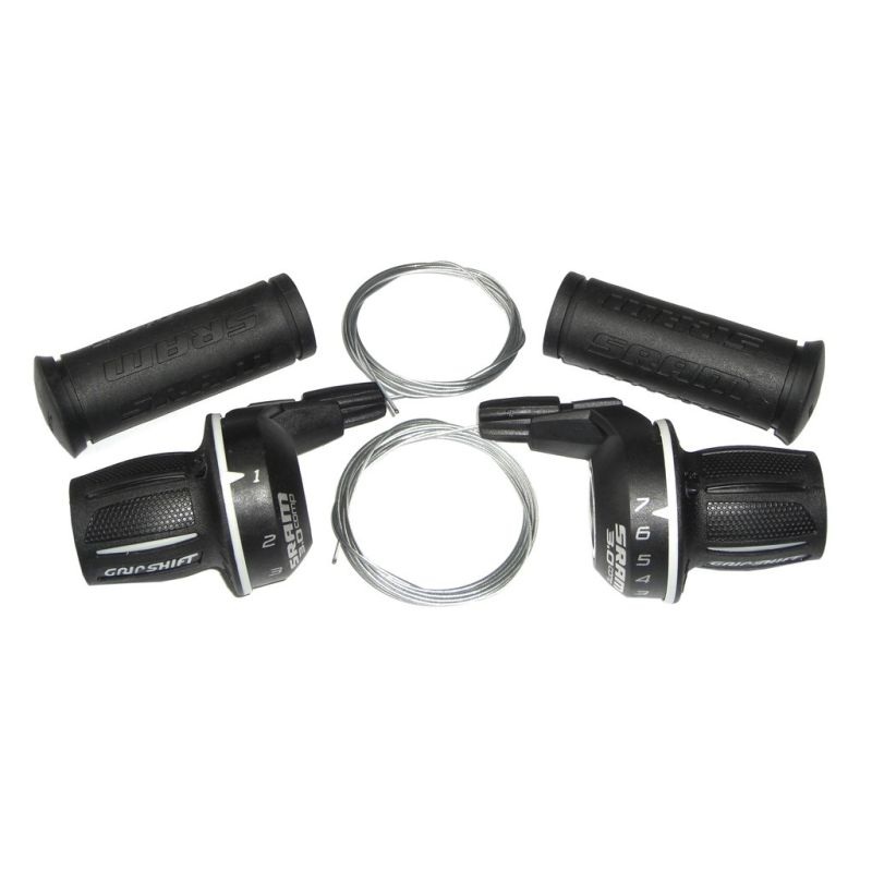 Shifter Set Sram Grip Shift 3.0 Comp 7s Black