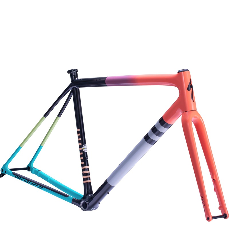Crux 10R Cyclocross Frameset Specialized 2022 Gloss Coral Lilac Fade/Carbon/Limestone/Papaya/Grey/Black