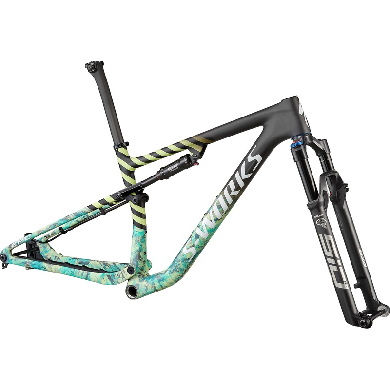 Epic S-Works Frameset Specialized 2022 Satin Carbon/Lagoon Blue Marble/Spectraflair Granite/Limestone/Gloss Abalone