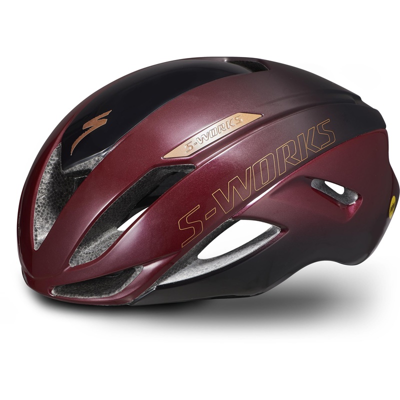 S-Works Evade II Casco Carretera Angi Mips Ce Specialized Gloss Maroon/Matte Negro