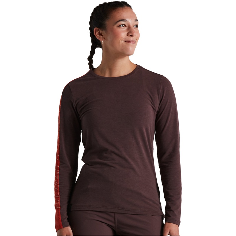 Trail Maillot Manga Larga Specialized Mujer Cast Umber
