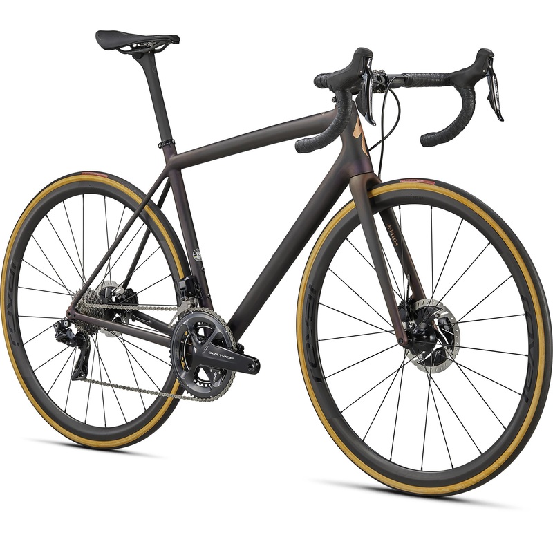 Aethos S-Works DI2 Specialized 2021 Satin Carbon/Red Gold Chameleon/Bronze Foil