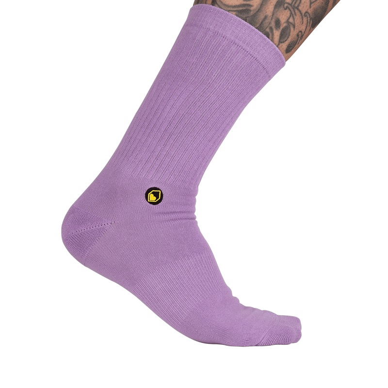 Burgtec Everyday Crew Socks | Lilac Breeze