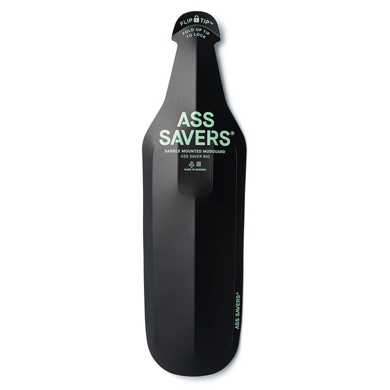 Ass Savers Big Rear Mudguard | Black
