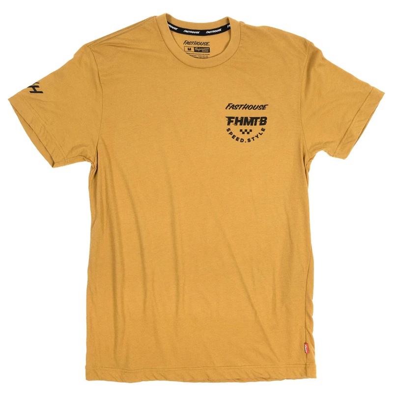 Fasthouse Hierarchy Short Sleeve Tech Tee | Vintage Gold